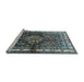 Sideview of Machine Washable Persian Light Blue Traditional Rug, wshtr321lblu