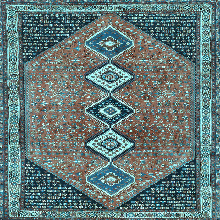 Square Persian Light Blue Traditional Rug, tr3220lblu
