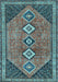 Machine Washable Persian Light Blue Traditional Rug, wshtr3220lblu