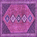 Square Persian Purple Traditional Rug, tr3220pur