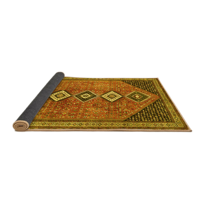 Sideview of Persian Yellow Traditional Rug, tr3220yw