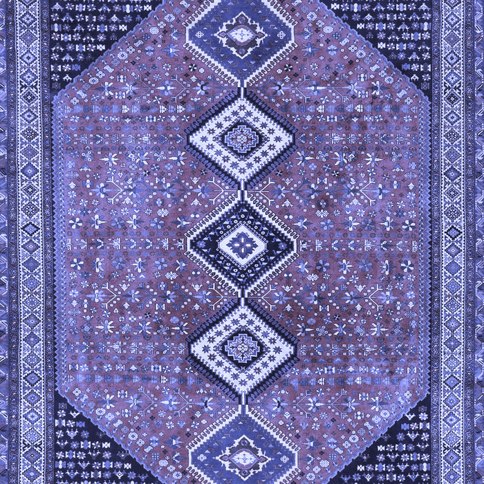 Machine Washable Persian Blue Traditional Rug, wshtr3220blu