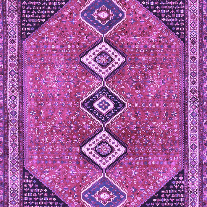 Machine Washable Persian Purple Traditional Area Rugs, wshtr3220pur
