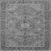 Serging Thickness of Medallion Gray Traditional Rug, tr3221gry