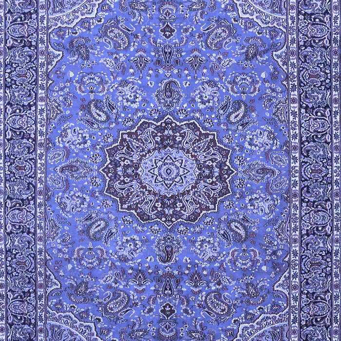 Medallion Blue Traditional Rug, tr3221blu