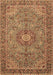 Medallion Brown Traditional Rug, tr3221brn