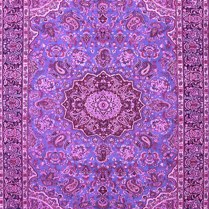 Medallion Purple Traditional Rug, tr3221pur