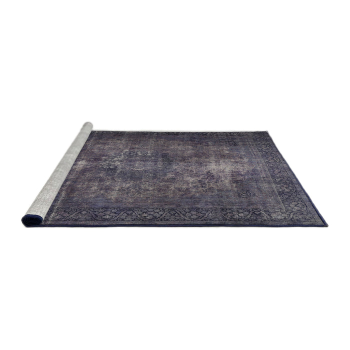Sideview of Machine Washable Traditional Plum Purple Rug, wshtr3222