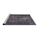 Sideview of Machine Washable Traditional Plum Purple Rug, wshtr3222