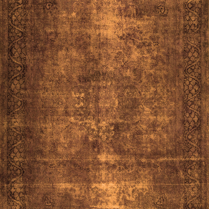 Serging Thickness of Machine Washable Persian Orange Traditional Area Rugs, wshtr3222org