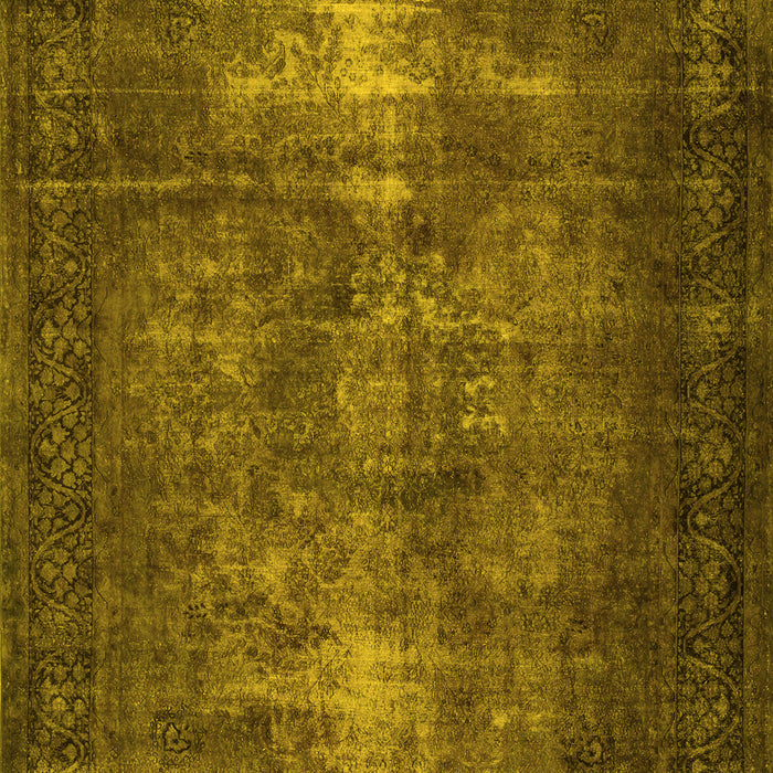 Machine Washable Persian Yellow Traditional Rug, wshtr3222yw