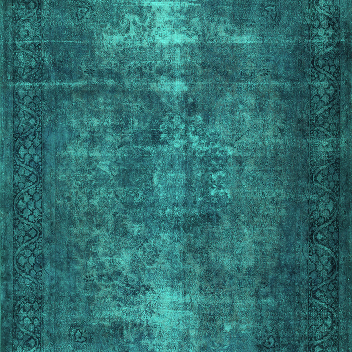 Machine Washable Persian Turquoise Traditional Area Rugs, wshtr3222turq