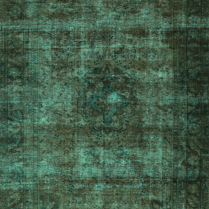 Machine Washable Persian Turquoise Traditional Area Rugs, wshtr3223turq