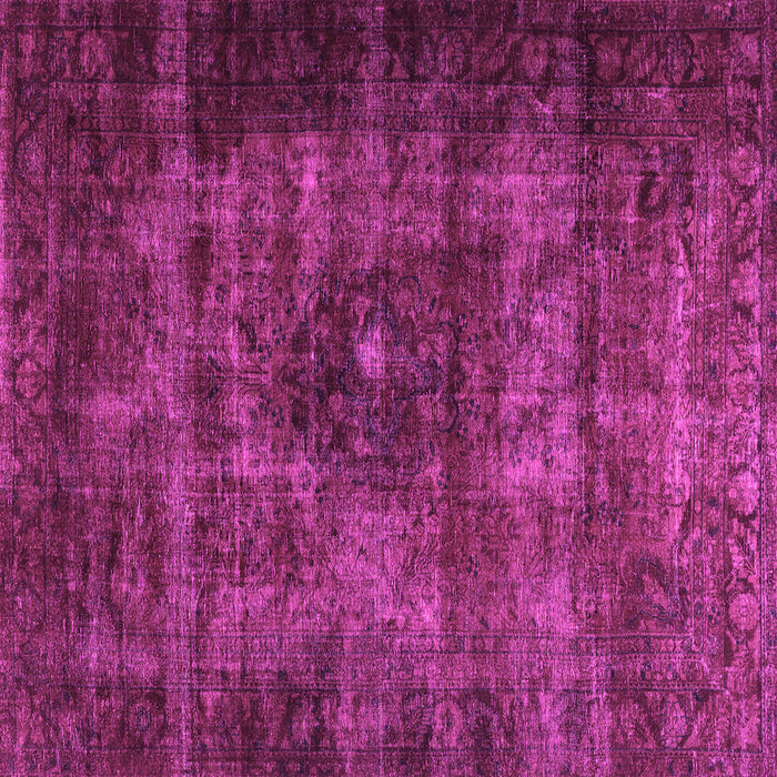 Square Machine Washable Persian Pink Traditional Rug, wshtr3223pnk