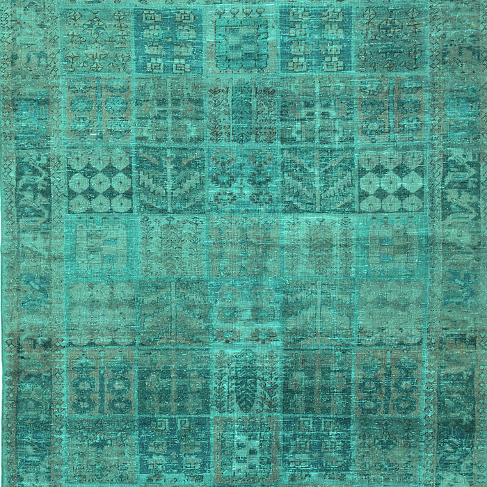 Machine Washable Persian Turquoise Traditional Area Rugs, wshtr3224turq