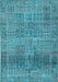 Machine Washable Persian Light Blue Traditional Rug, wshtr3224lblu