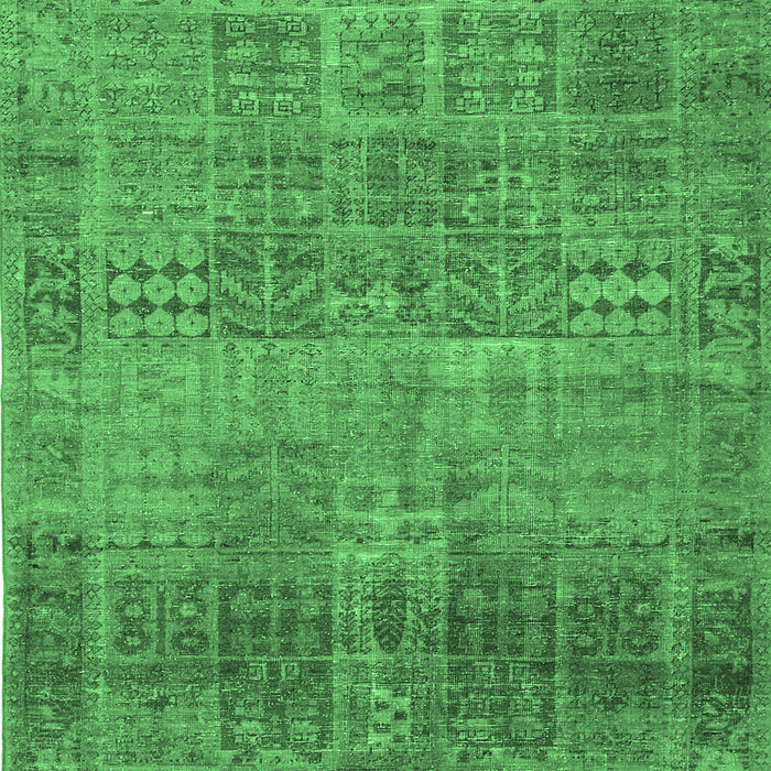 Machine Washable Persian Emerald Green Traditional Area Rugs, wshtr3224emgrn