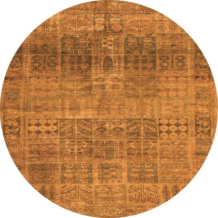 Machine Washable Persian Orange Traditional Area Rugs, wshtr3224org