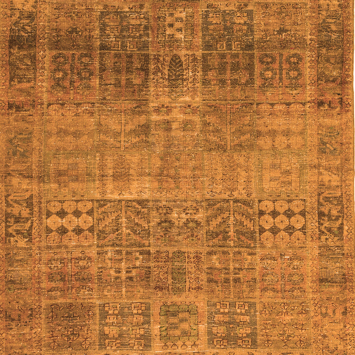 Serging Thickness of Machine Washable Persian Orange Traditional Area Rugs, wshtr3224org