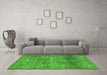 Machine Washable Persian Green Traditional Area Rugs in a Living Room,, wshtr3224grn