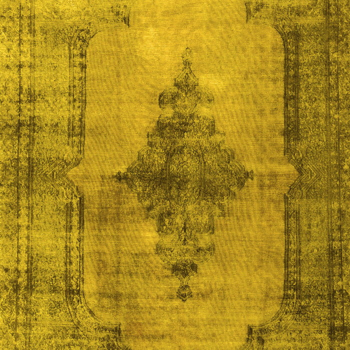 Machine Washable Persian Yellow Traditional Rug, wshtr3225yw