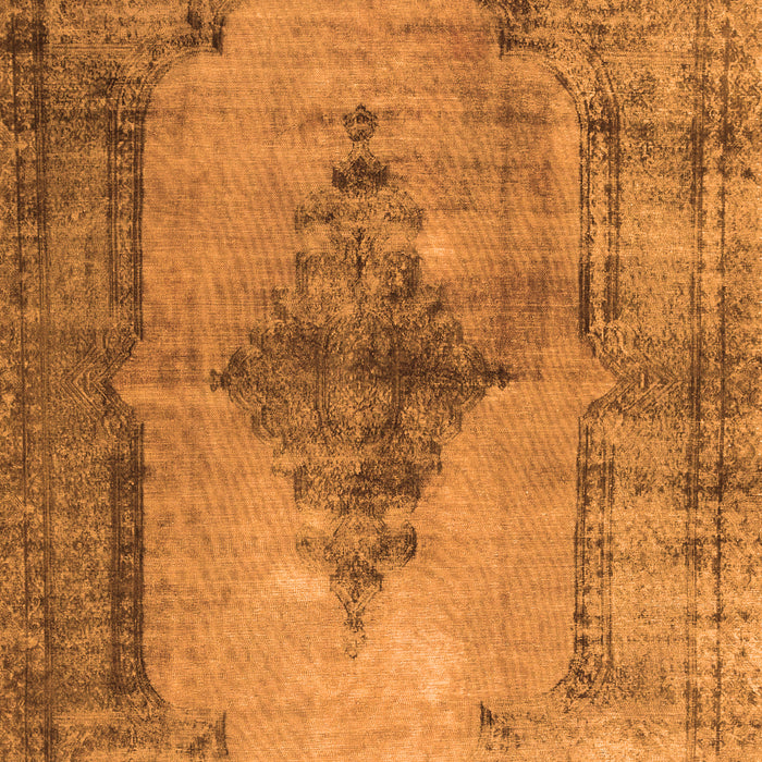 Serging Thickness of Machine Washable Persian Orange Traditional Area Rugs, wshtr3225org