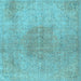 Square Persian Light Blue Traditional Rug, tr3226lblu