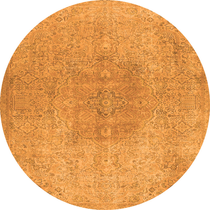 Machine Washable Persian Orange Traditional Area Rugs, wshtr3226org