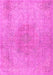 Machine Washable Persian Pink Traditional Rug, wshtr3226pnk