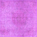 Square Persian Purple Traditional Rug, tr3226pur