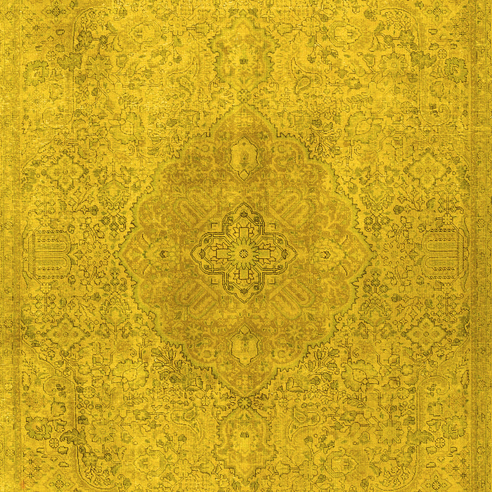 Machine Washable Persian Yellow Traditional Rug, wshtr3226yw