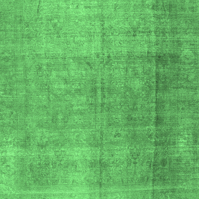 Square Persian Emerald Green Traditional Rug, tr3227emgrn