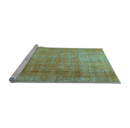 Sideview of Machine Washable Persian Light Blue Traditional Rug, wshtr3227lblu