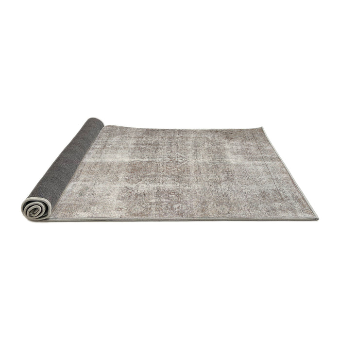 Sideview of Traditional Pale Silver Gray Persian Rug, tr3228