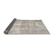 Sideview of Traditional Pale Silver Gray Persian Rug, tr3228