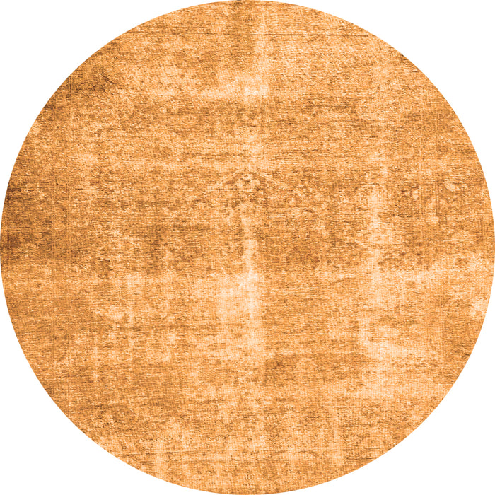 Square Persian Orange Traditional Rug, tr3228org