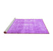 Sideview of Machine Washable Persian Purple Traditional Area Rugs, wshtr3228pur