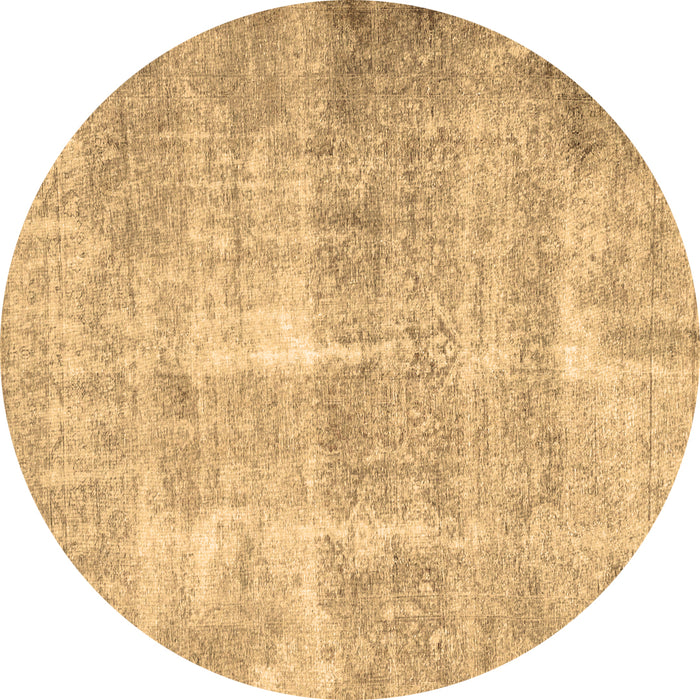 Round Machine Washable Persian Brown Traditional Rug, wshtr3228brn