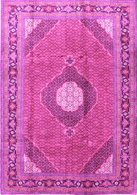 Medallion Pink Traditional Rug, tr322pnk