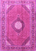 Medallion Pink Traditional Rug, tr322pnk