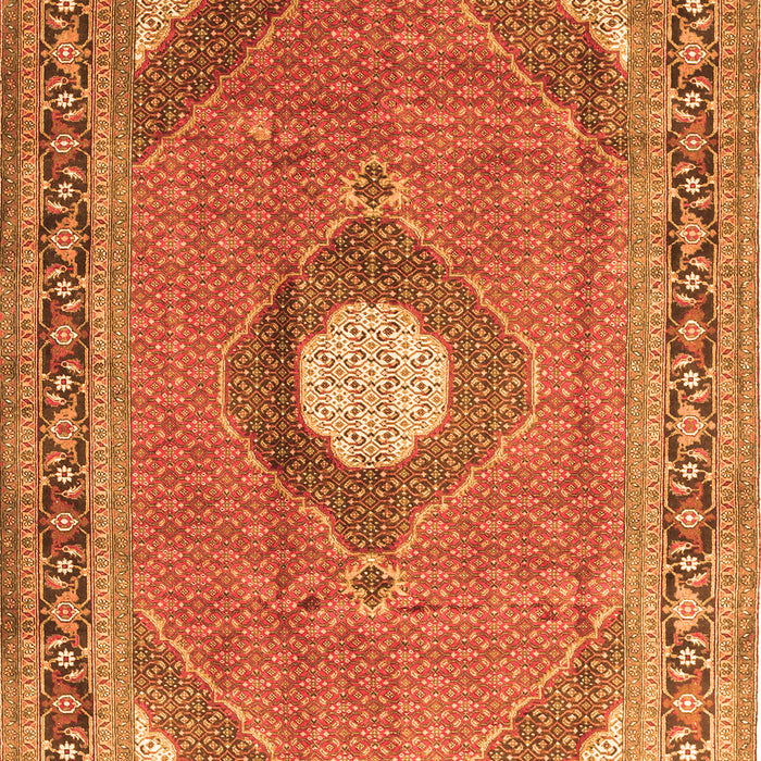 Medallion Orange Traditional Rug, tr322org