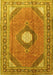 Medallion Yellow Traditional Rug, tr322yw