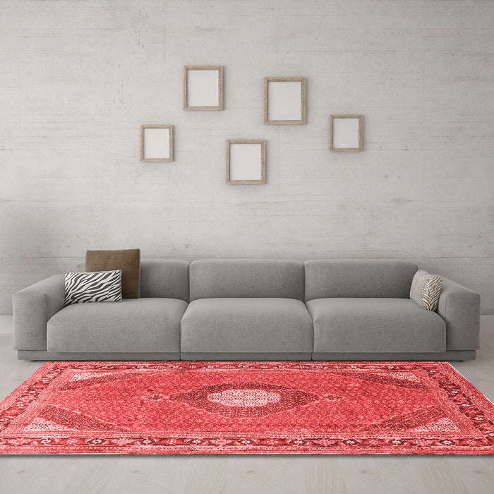 Traditional Red Washable Rugs