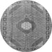 Square Medallion Gray Traditional Rug, tr322gry