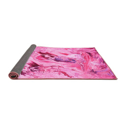 Sideview of Animal Pink Traditional Rug, tr3230pnk