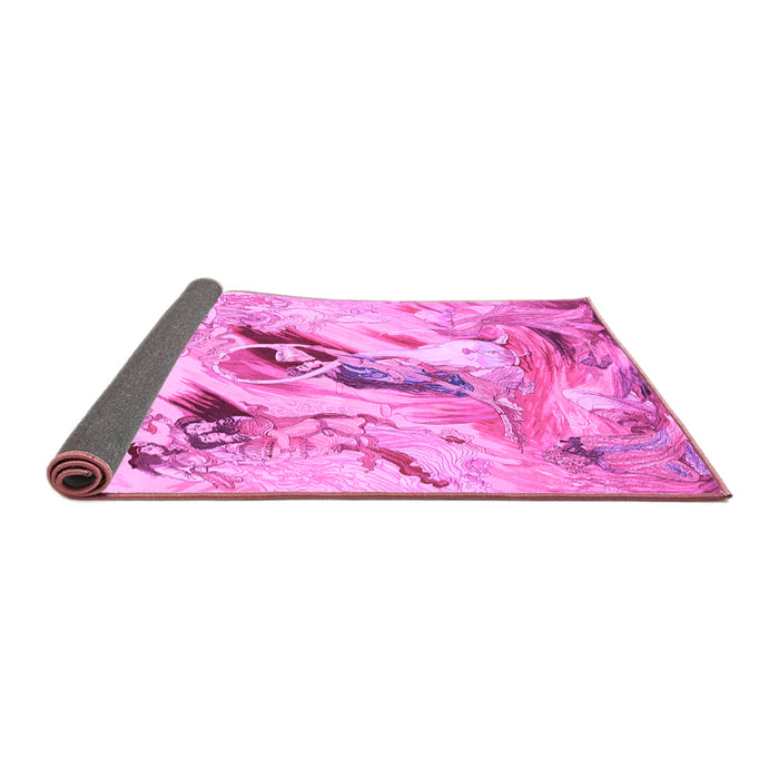 Sideview of Animal Purple Traditional Rug, tr3230pur