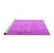 Sideview of Machine Washable Persian Purple Traditional Area Rugs, wshtr3231pur