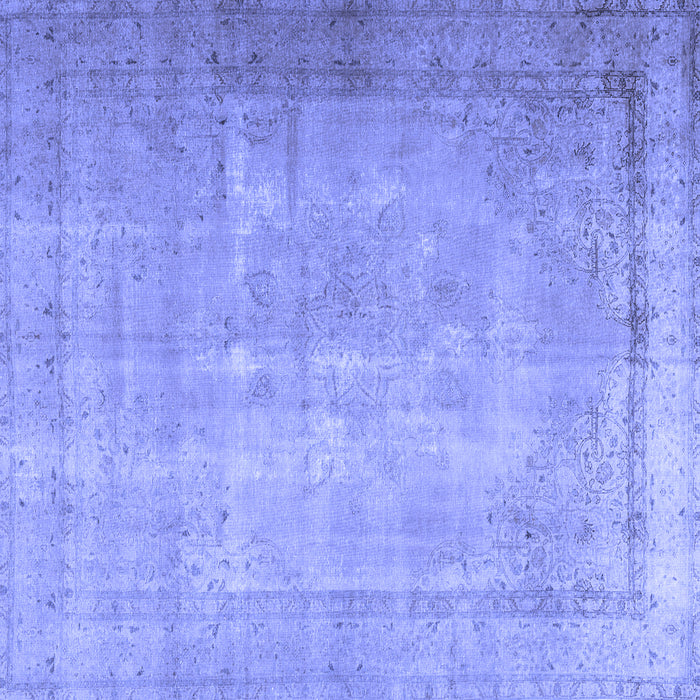 Square Persian Blue Traditional Rug, tr3231blu