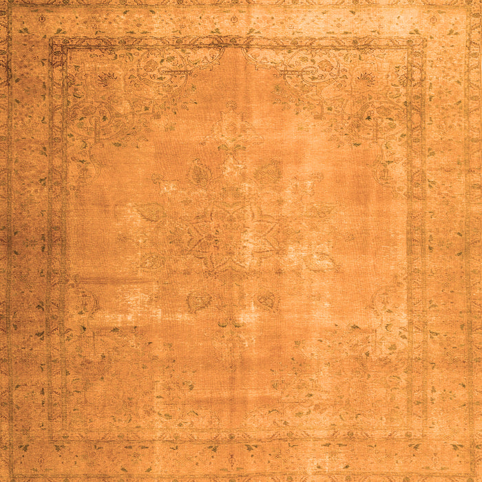 Serging Thickness of Persian Orange Traditional Rug, tr3231org