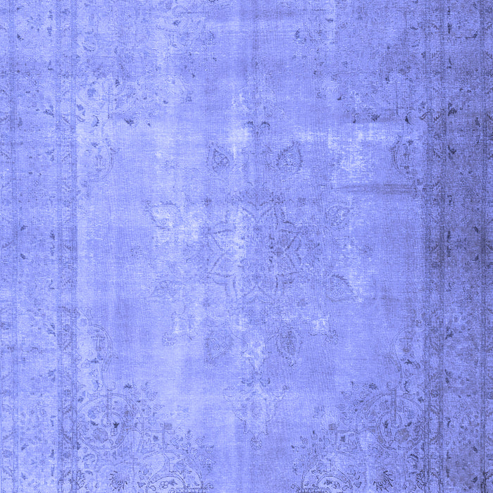 Machine Washable Persian Blue Traditional Rug, wshtr3231blu